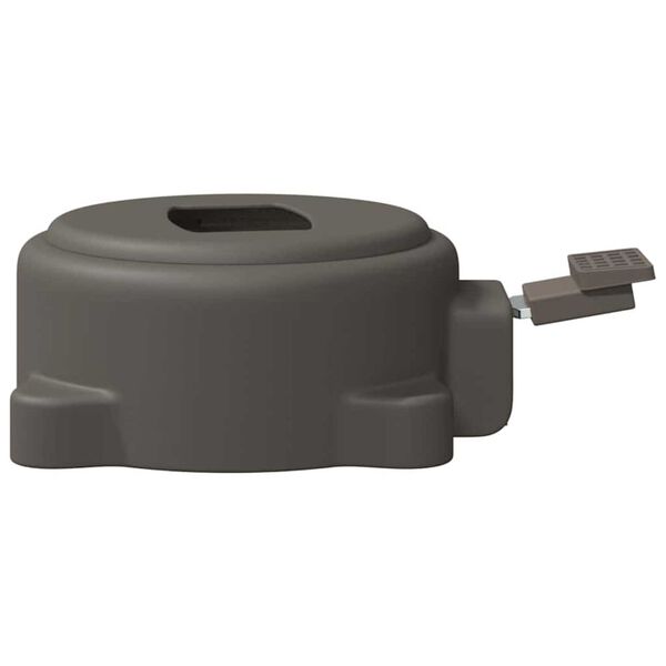 vidaXL Βάση ομπρέλας Ασημί 23 x 14 x 6 εκ.