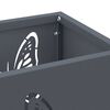 vidaXL Σχέδιο & βάση αποθήκευσης Ανθρακί 15.5 x 15.5 x 49 εκ Μέταλλο