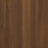 vidaXL Παπουτσοθήκη Καφέ Δρυς 130x35x54 εκ. από Επεξεργασμένο Ξύλο