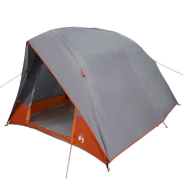 vidaXL Σκηνή Camping Γκρι και πορτοκαλί 275 x 230 x 140 εκ.