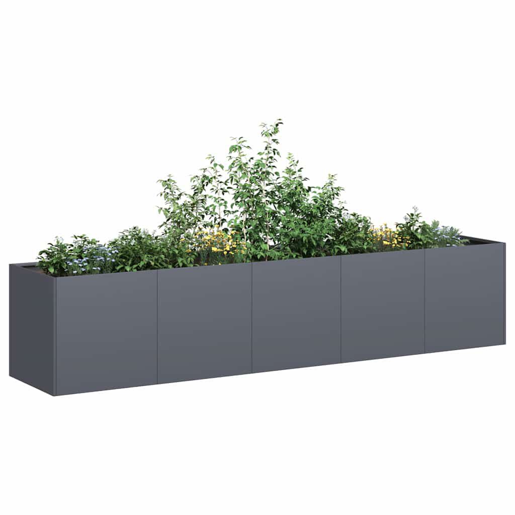 vidaXL Ζαρντινιέρα Ανθρακί 200x40x40 εκ. από Χάλυβα Ψυχρής Έλασης