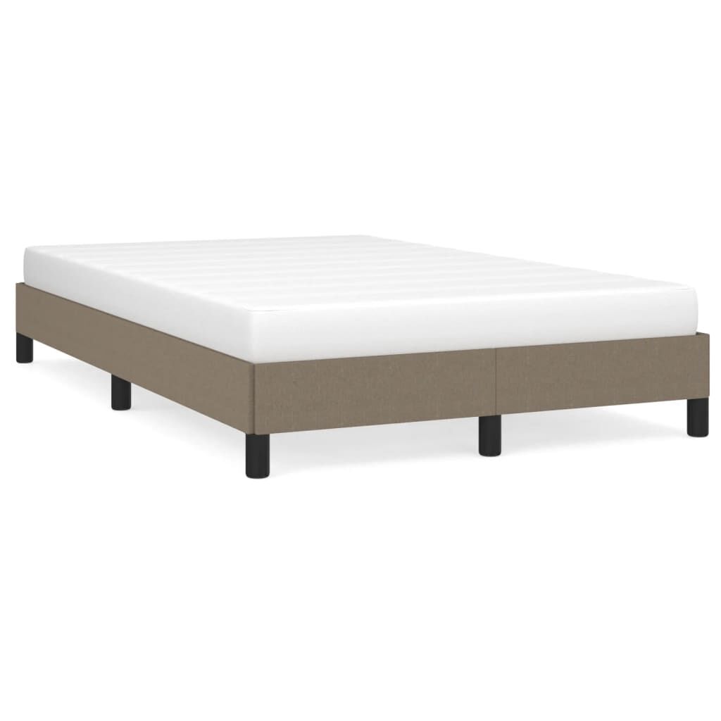vidaXL Πλαίσιο Κρεβατιού χωρίς στρώμα Taupe 120x190 εκ. Υφασμάτινο