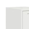vidaXL Μπουφές Λευκός 36x39x123 εκ. από Ατσάλι