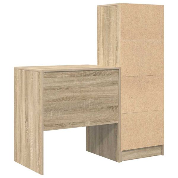 vidaXL Γραφείο με αποθηκευτικό χώρο 2 pcs Δρύς Sonoma 70 x 50 x 76 εκ.