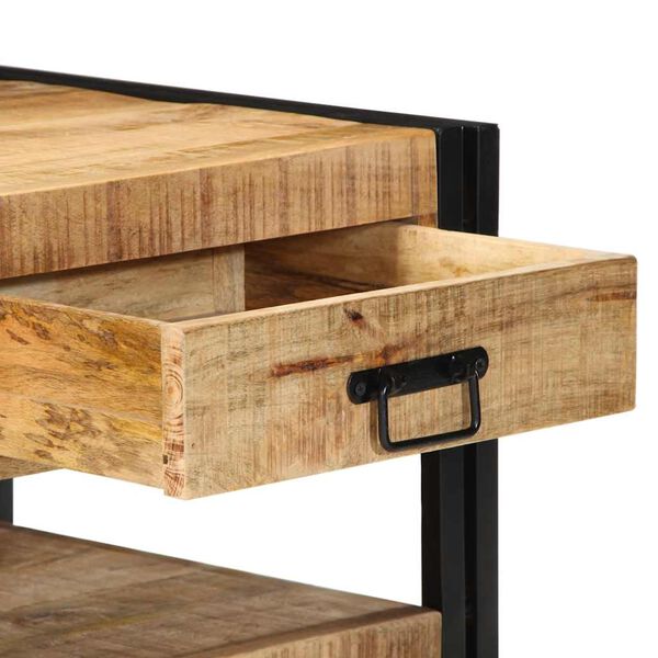 vidaXL Τραπεζάκι σαλονιού 90x50x38 cm Στερεό ακατέργαστο ξύλο Mango