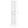 vidaXL Συρματοκιβώτια Σετ 3 τεμ. 25 x 25 x 197 εκ. Γαλβανισμένο Ατσάλι