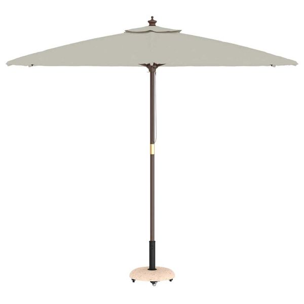 vidaXL Βάση ομπρέλας Κίτρινο και Μαύρο 45 x 45 x 40 cm
