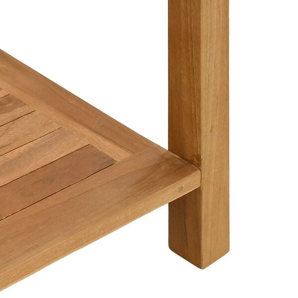 vidaXL Τραπέζι κονσόλας Καφέ 85 x 35 x 75 εκ Μασίφ ξύλο teak