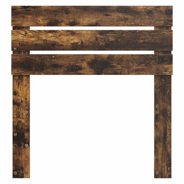 vidaXL Κεφαλάρι με κεφαλάρι Καπνιστό Δρύς 75 cm Επεξεργασμένο ξύλο