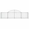 vidaXL Συρματοκιβώτια Τοξωτά 7 τεμ. 200x50x40/60 εκ. Γαλβαν. Ατσάλι