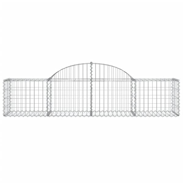 vidaXL Συρματοκιβώτια Τοξωτά 7 τεμ. 200x50x40/60 εκ. Γαλβαν. Ατσάλι