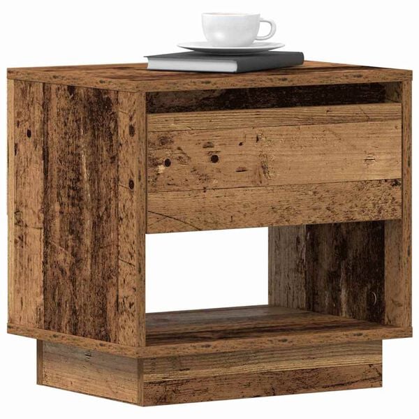 vidaXL Κομοδίνο Παλαιό ξύλο 45 x 34 x 44 εκ Επεξεργασμένο ξύλο
