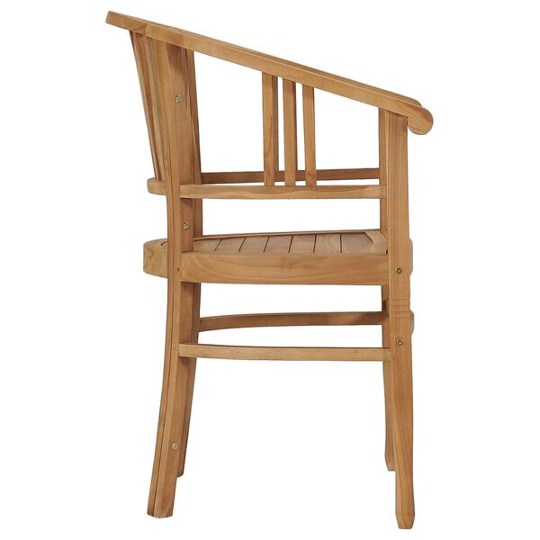 vidaXL Καρέκλες Κήπου 2 τεμ. από Μασίφ Ξύλο Teak