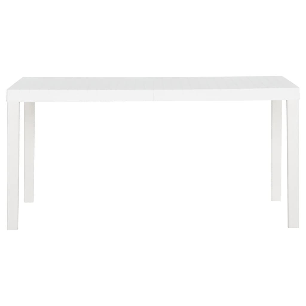 vidaXL Τραπέζι Κήπου Λευκό 150 x 90 x 72 εκ. από Πολυπροπυλένιο