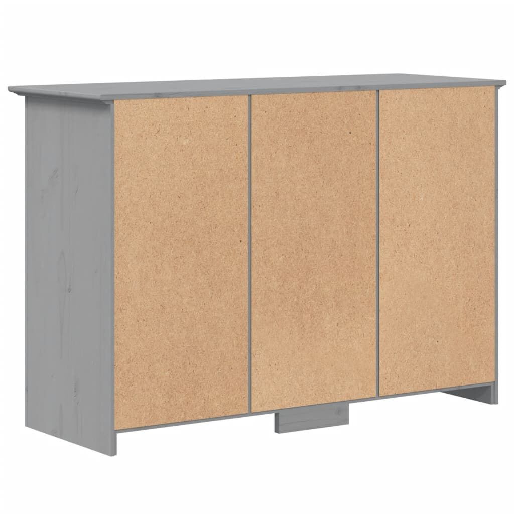 vidaXL Μπουφές BODO Γκρι 115,5x44x80 εκ. από Μασίφ Ξύλο Πεύκου