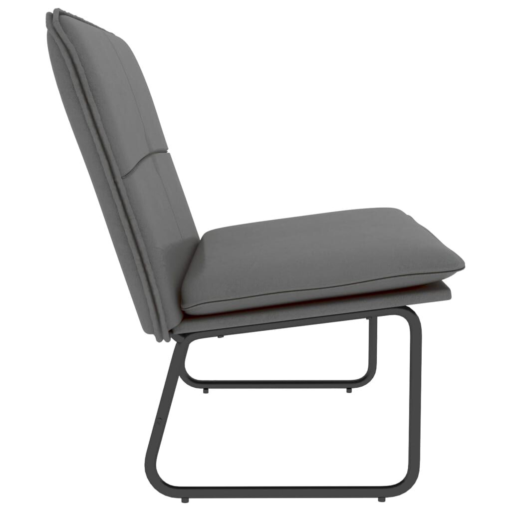 vidaXL Πάγκος Γκρι 100 x 75 x 76 εκ. από Συνθετικό Δέρμα