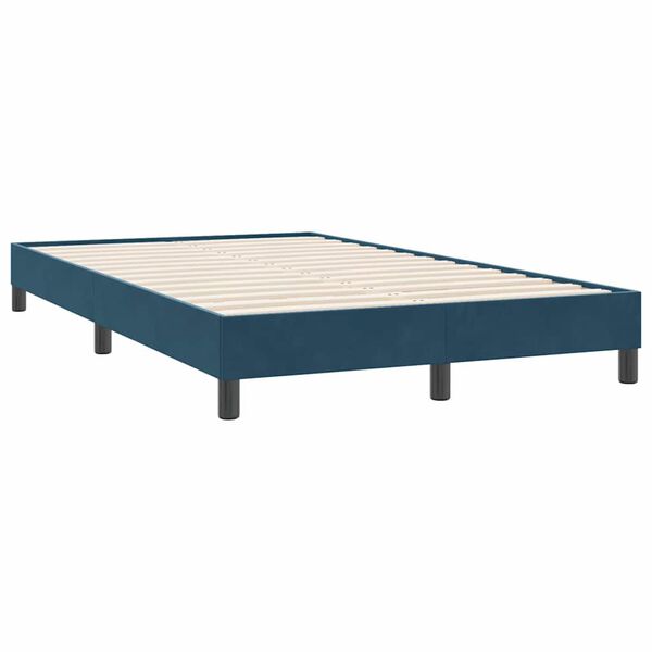 vidaXL Box Spring &kappa;&rho;&epsilon;&beta;ά&tau;&iota; &chi;&omega;&rho;ί&sigmaf; &sigma;&tau;&rho;ώ&mu;&alpha; &sigma;&kappa;&omicron;ύ&rho;&omicron; &mu;&pi;&lambda;&epsilon; 120x220cm &Beta;&epsilon;&lambda;&omicron;ύ&delta;&iota;&nu;&omicron;