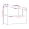 vidaXL Βιβλιοθήκη Γκρι Sonoma 100 x 24 x 63 εκ. από Επεξεργασμένο Ξύλο