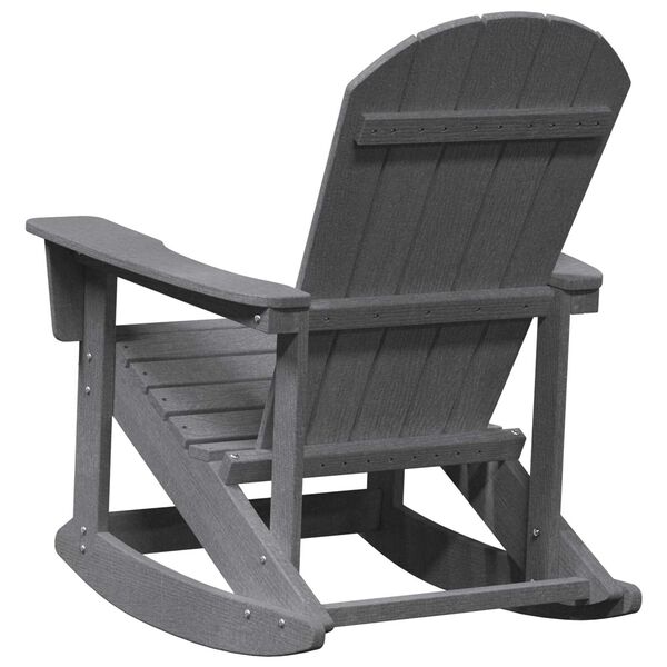 vidaXL Καρέκλα Rocking Adirondack Ανοιχτό γκρι 73.5x92x90 εκ. HDPE