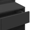 vidaXL Μπουντουάρ με LED Μαύρο 80 x 41 x 144,5 εκ.