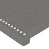 vidaXL Κεφαλάρι Κρεβατιού LED Σκούρο Γκρι 100x5x78/88 εκ. Υφασμάτινο