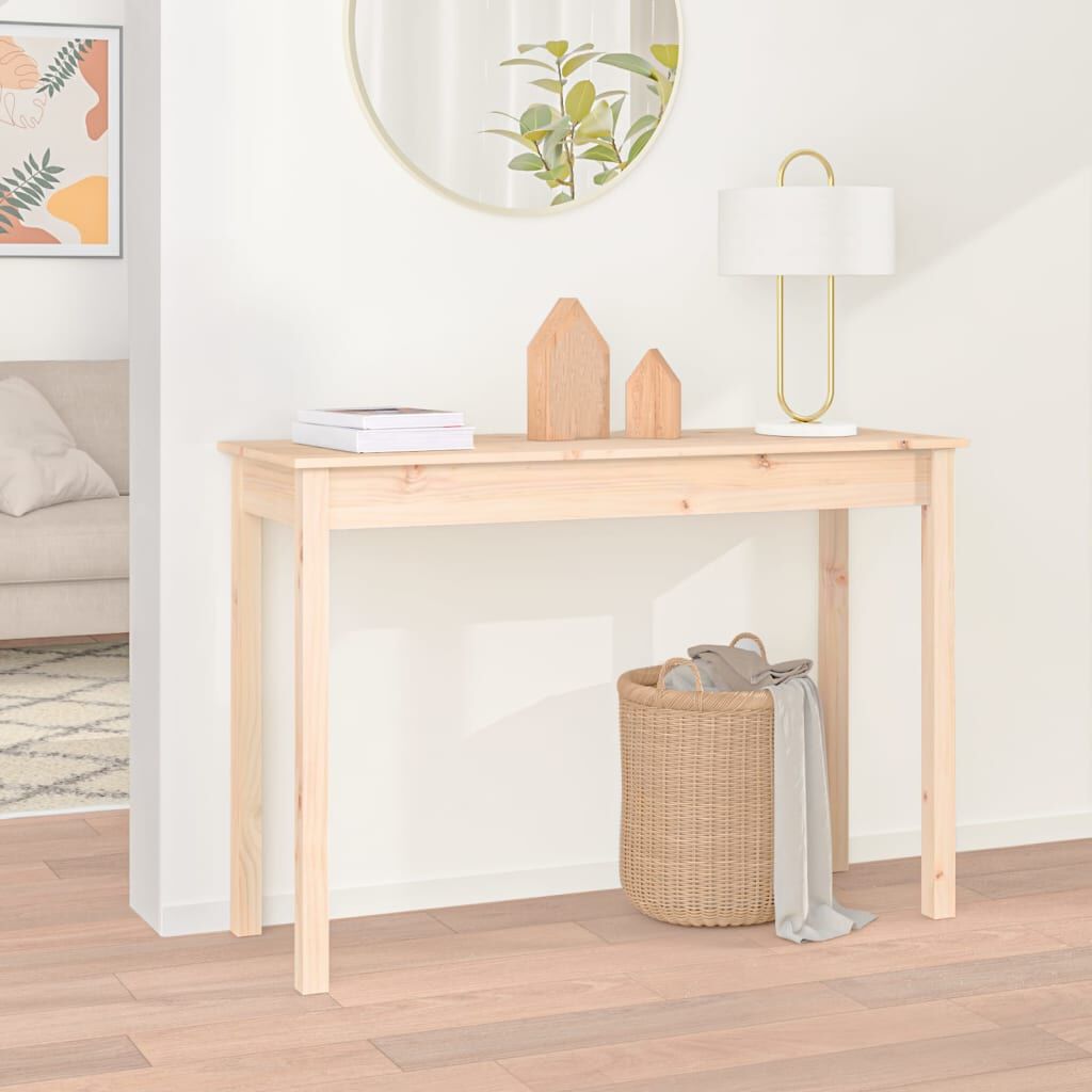 vidaXL Τραπέζι Κονσόλα 110 x 40 x 75 εκ. από Μασίφ Ξύλο Πεύκου