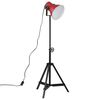 vidaXL Φωτιστικό Δαπέδου 25 W Αντικέ Κόκκινο 35x35x65/95 εκ. Ε27