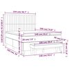 vidaXL &Kappa;&rho;&epsilon;&beta;ά&tau;&iota; Boxspring &mu;&epsilon; &Sigma;&tau;&rho;ώ&mu;&alpha; &Sigma;&kappa;&omicron;ύ&rho;&omicron; &Mu;&pi;&lambda;&epsilon; 140x190 &epsilon;&kappa;. &Beta;&epsilon;&lambda;&omicron;ύ&delta;&iota;&nu;&omicron;