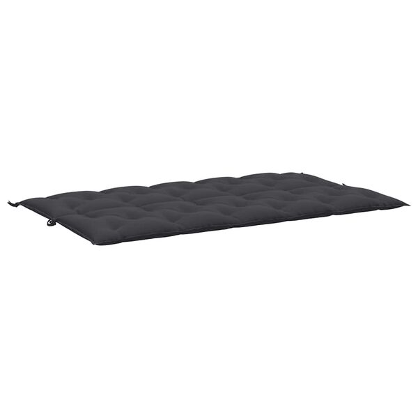 vidaXL Μαξιλάρι Πάγκου Κήπου Μαύρο 180x(50+50)x7 εκ. Ύφασμα Oxford