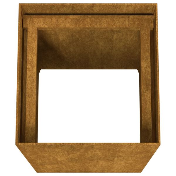 vidaXL Ζαρντινιέρα 40x40x80 εκ. από Ατσάλι Σκληρυθέν στον Αέρα