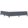 vidaXL Κρεβάτι box spring με στρώμα Σκούρο Γκρι 180 x 200 cm Βελούδο
