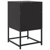 vidaXL Κομοδίνο Μαύρο 36 x 39 x 60,5 εκ. Ατσάλινο