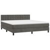 vidaXL &Kappa;&rho;&epsilon;&beta;ά&tau;&iota; Boxspring &mu;&epsilon; &Sigma;&tau;&rho;ώ&mu;&alpha; & LED &Sigma;&kappa;. &Gamma;&kappa;&rho;&iota; 160x200&epsilon;&kappa;. &Beta;&epsilon;&lambda;&omicron;ύ&delta;&iota;&nu;&omicron;
