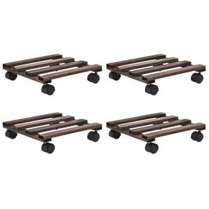 vidaXL &Beta;ά&sigma;&epsilon;&iota;&sigmaf; &gamma;&iota;&alpha; &Gamma;&lambda;ά&sigma;&tau;&rho;&epsilon;&sigmaf; &mu;&epsilon; &Rho;ό&delta;&epsilon;&sigmaf; 4 &tau;&epsilon;&mu;. 25 x 25 &epsilon;&kappa;. &alpha;&pi;ό &Xi;ύ&lambda;&omicron; &Kappa;έ&delta;&rho;&omicron;&upsilon;