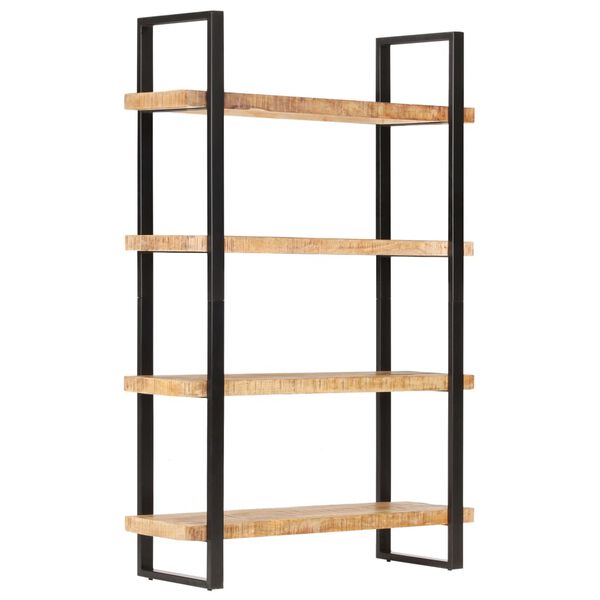 vidaXL Βιβλιοθήκη με 4 Επίπεδα 120x40x180 εκ. Ακατέργαστο Ξύλο Μάνγκο