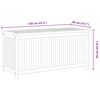 vidaXL Μπαούλο Αποθήκευσης Κήπου 120 x 50 x 58 εκ. από Μασίφ Ξύλο Teak