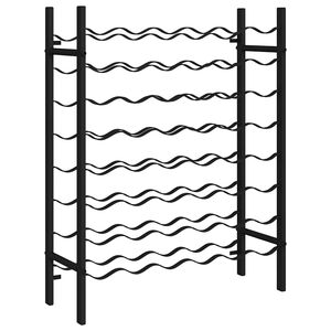 vidaXL &Kappa;ά&beta;&alpha; / &Rho;&alpha;&phi;&iota;έ&rho;&alpha; &Kappa;&rho;&alpha;&sigma;&iota;ώ&nu; &gamma;&iota;&alpha; 48 &Mu;&pi;&omicron;&upsilon;&kappa;ά&lambda;&iota;&alpha; &Mu;&alpha;ύ&rho;&eta; &Mu;&epsilon;&tau;&alpha;&lambda;&lambda;&iota;&kappa;ή