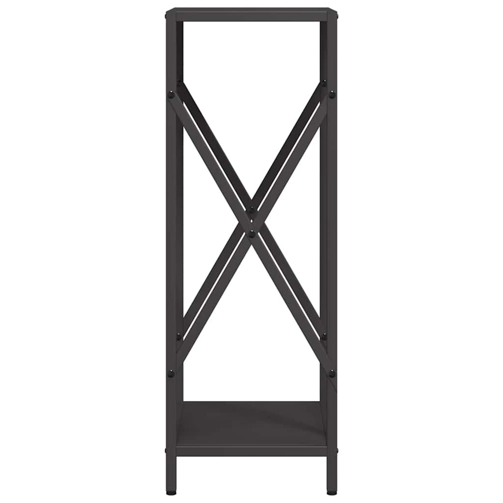 vidaXL Ράφι για καυσόξυλα Μαύρο 34x25x70 cm Ατσάλι ψυχρής έλασης