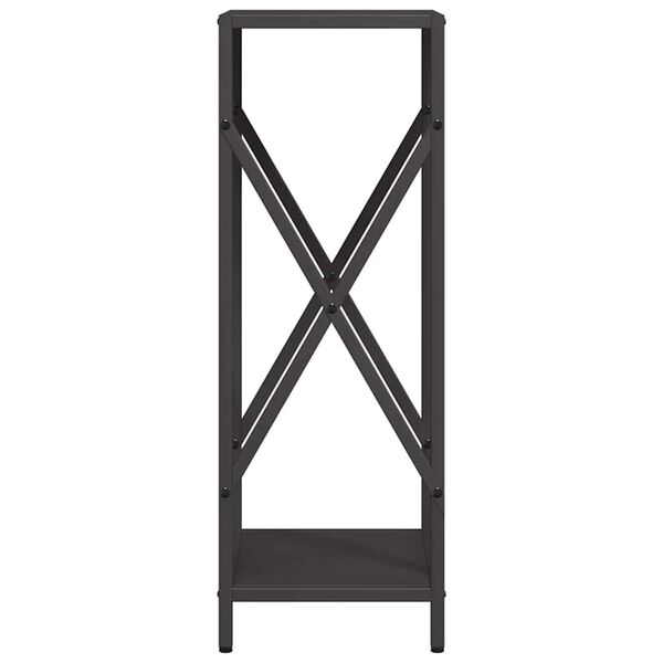 vidaXL Ράφι για καυσόξυλα Μαύρο 34x25x70 cm Ατσάλι ψυχρής έλασης