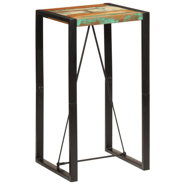 vidaXL Τραπέζι Μπαρ 60 x 55 x 110 εκ. από Μασίφ Ανακυκλωμένο Ξύλο
