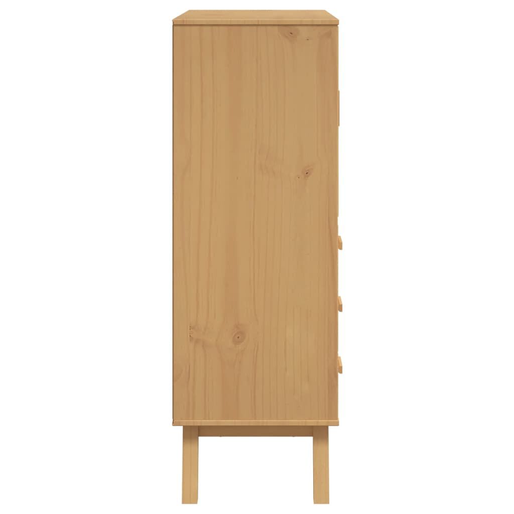 vidaXL Ντουλάπι OLDEN 85 x 43 x 125 εκ. από Μασίφ Ξύλο Πεύκου