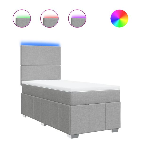 vidaXL &Kappa;&rho;&epsilon;&beta;ά&tau;&iota; Boxspring &mu;&epsilon; &Sigma;&tau;&rho;ώ&mu;&alpha; &Alpha;&nu;&omicron;&iota;&chi;&tau;ό &Gamma;&kappa;&rho;&iota; 100x200 &epsilon;&kappa;. &Upsilon;&phi;&alpha;&sigma;&mu;ά&tau;&iota;&nu;&omicron;