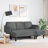 vidaXL Σετ Καναπέ 2 pcs Σκούρο γκρι 173 x 131 x 67 εκ ύφασμα