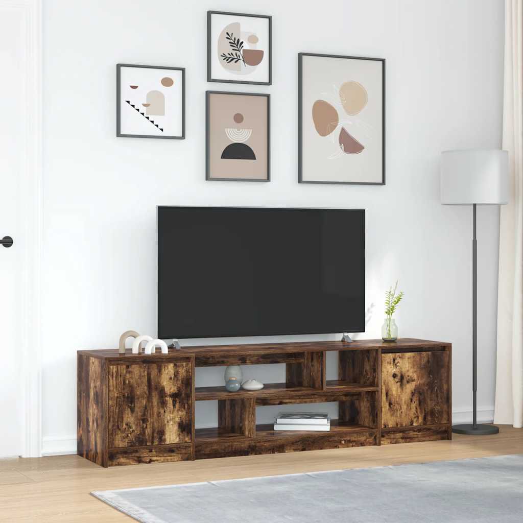 vidaXL Έπιπλο Τηλεόρασης Καπνιστή Δρυς 188,5x41x50 εκ. Επεξ. Ξύλο