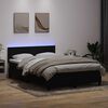 vidaXL &Kappa;&rho;&epsilon;&beta;ά&tau;&iota; Boxspring &mu;&epsilon; &Sigma;&tau;&rho;ώ&mu;&alpha; & LED &Mu;&alpha;ύ&rho;&omicron; 1140x210 &epsilon;&kappa;. &Beta;&epsilon;&lambda;&omicron;ύ&delta;&iota;&nu;&omicron;