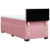 vidaXL Κρεβάτι Boxspring με Στρώμα Ροζ 80 x 200 εκ. Βελούδινο