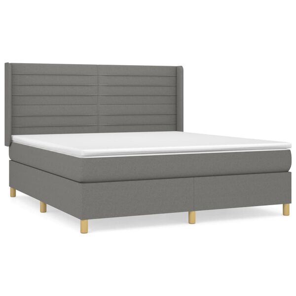 vidaXL &Kappa;&rho;&epsilon;&beta;ά&tau;&iota; Boxspring &mu;&epsilon; &Sigma;&tau;&rho;ώ&mu;&alpha; &Sigma;&kappa;&omicron;ύ&rho;&omicron; &Gamma;&kappa;&rho;&iota; 180x200 &epsilon;&kappa; &Upsilon;&phi;&alpha;&sigma;&mu;ά&tau;&iota;&nu;