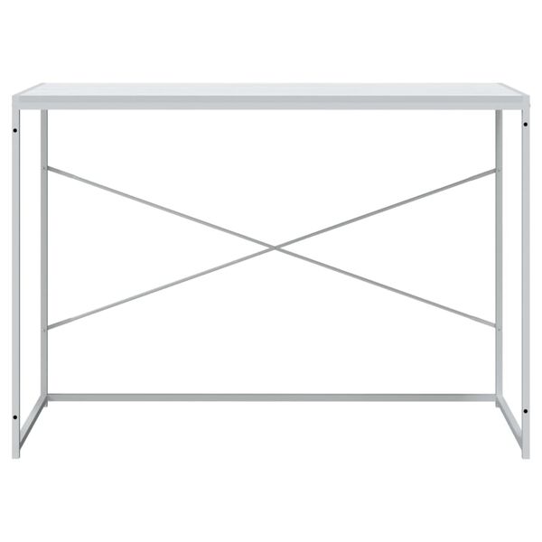 vidaXL Γραφείο Υπολογιστή Λευκό 110 x 60 x 70 εκ. από Επεξ. Ξύλο