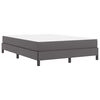 vidaXL Κρεβάτι με στρώμα Γκρι 140 x 200 cm Τεχνητό δέρμα