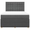 vidaXL &Kappa;&rho;&epsilon;&beta;ά&tau;&iota; Boxspring &mu;&epsilon; &Sigma;&tau;&rho;ώ&mu;&alpha; &Sigma;&kappa;&omicron;ύ&rho;&omicron; &Gamma;&kappa;&rho;&iota; 140x200 &epsilon;&kappa; &Upsilon;&phi;&alpha;&sigma;&mu;ά&tau;&iota;&nu;&omicron;